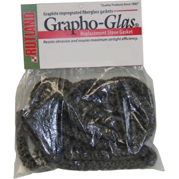 Rutland Products Kit Guarnizione Sostitutiva Per Stufa A Legna – Corda In Grafite 3/8" X 2,1 M – Resistente Fino A 540°C